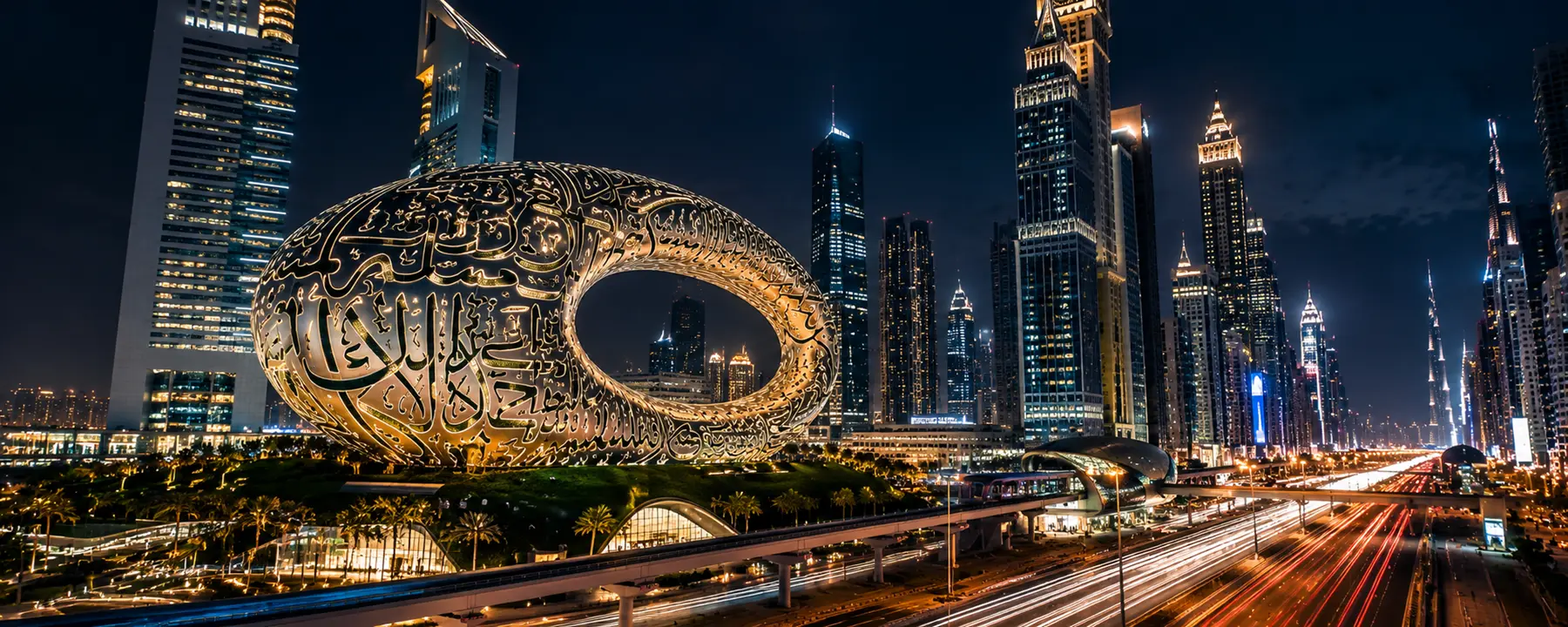 Modern Dubai architecture and city skyline